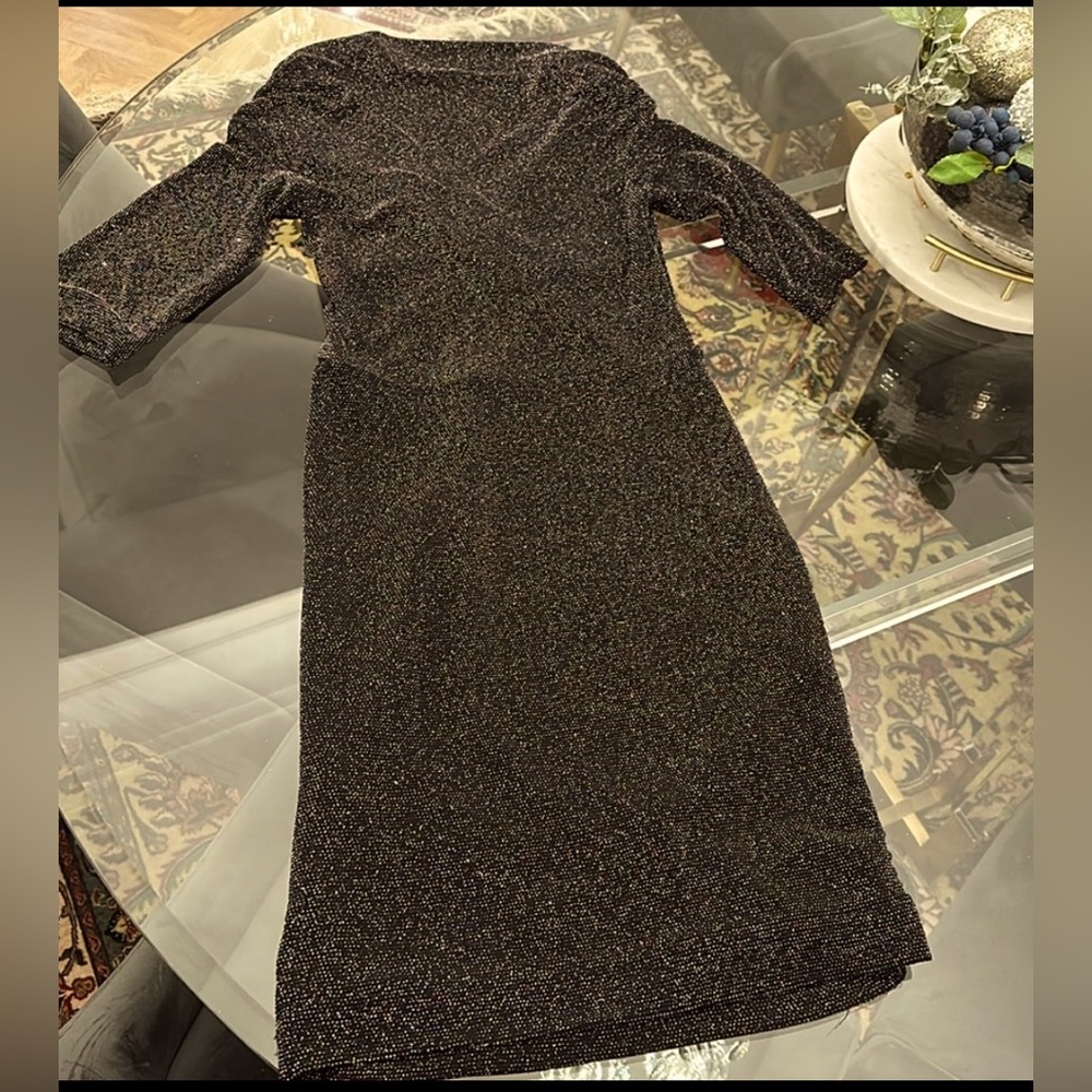 Maje Sparkle Short Lame Dress